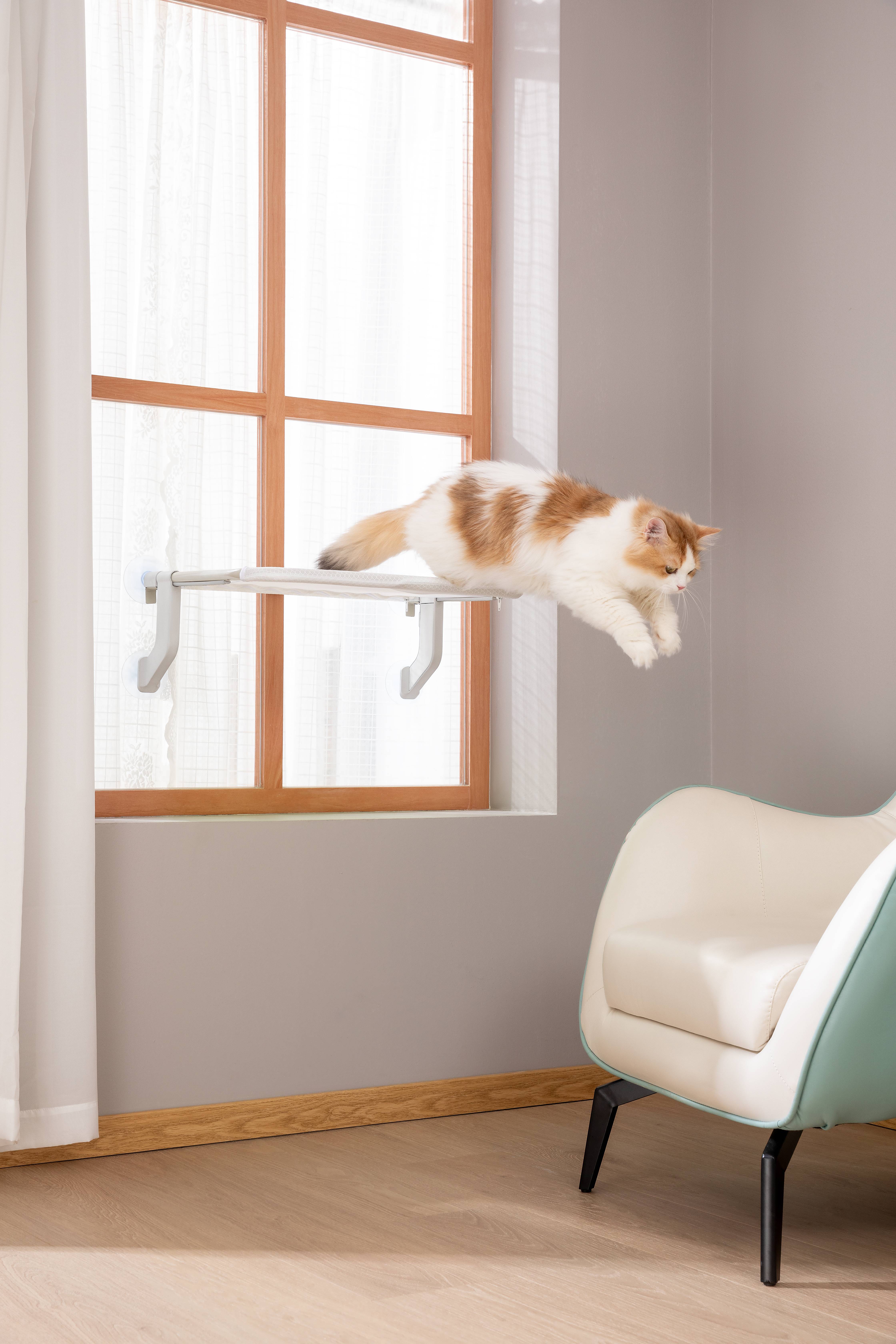 Cat Window Hammock | Plastic & Steel Tube with Suction Cup